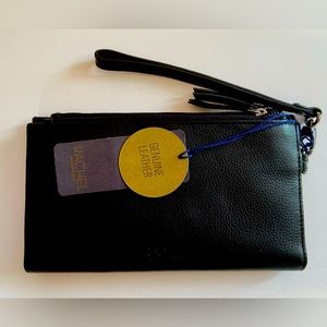 Genuine Leather wristlet wallet.